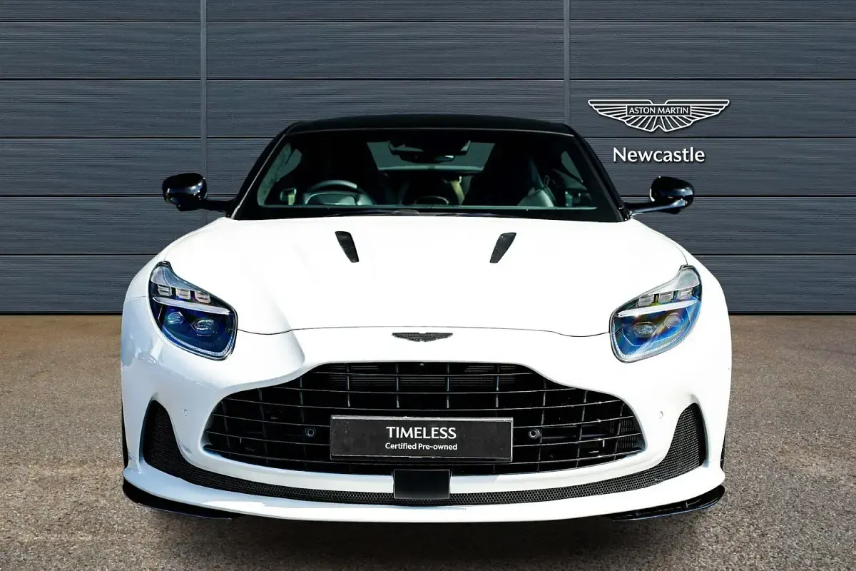 New Aston Martin V8 2026 White Coupe