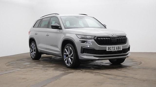 Meteor grey Used 2022 Skoda Kodiaq SportLine SUV | £29,970 (A bit pricey) - Image 1/4