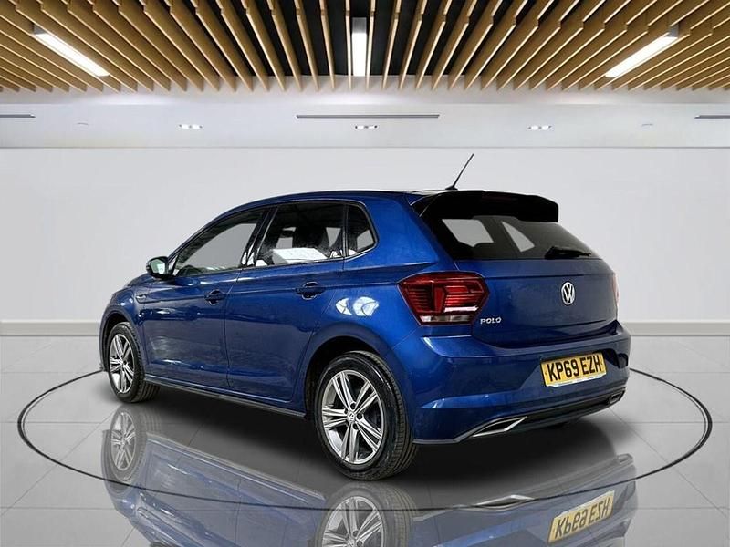 Used VW Polo R-line 95 HP (69 kW) 2019 Blue Hatchback