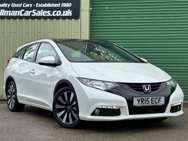 White Used 2015 Honda Civic SE Plus Estate | £8,195 (Fair price) - Image 1/1
