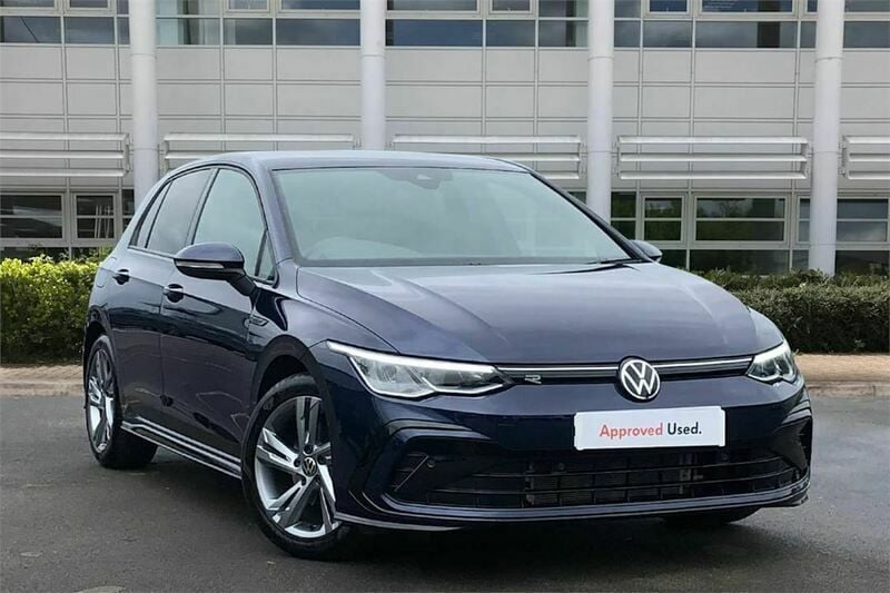 Blue Used 2021 VW Golf VIII R-line Hatchback | £19,245 (Fair price) - Image 1/4