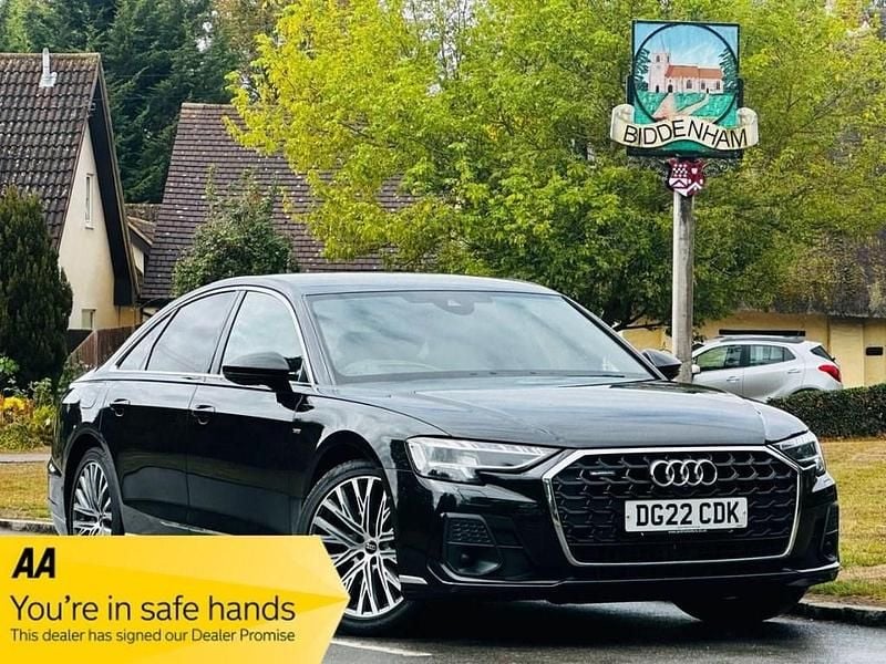 Black Used 2022 Audi A8 S-Line Sedan | £25,990 - Image 1/4