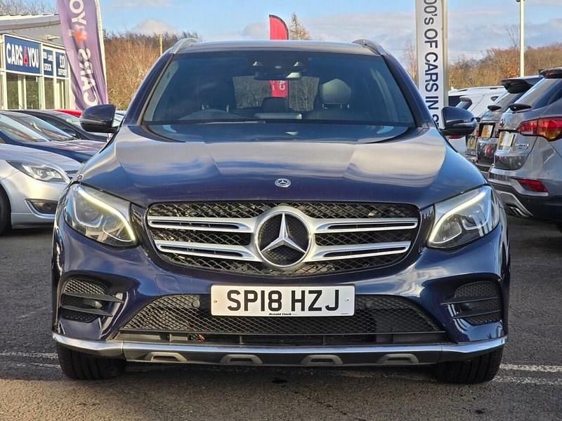 Used Mercedes GLC220 AMG line 170 HP (125 kW) 2018 Blue SUV