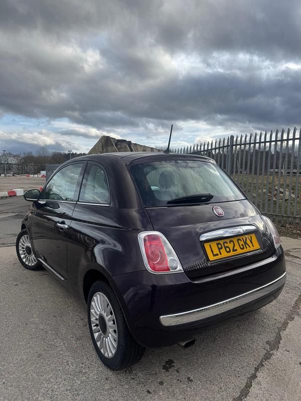 Used Fiat 500 Lounge 85 HP (62 kW) 2013 Mauve/purple Hatchback