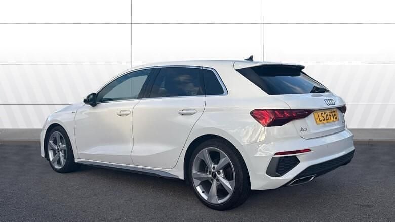 Used Audi A3 S-Line 150 HP (110 kW) 2021 White Hatchback