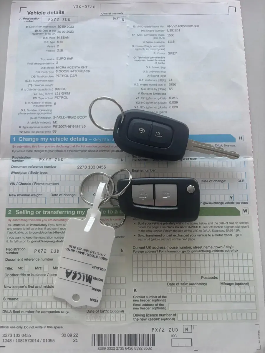 Used Nissan Micra Acenta 2022 Grey Hatchback