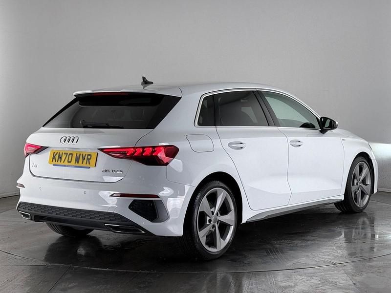 Used Audi A3 Sportback S-Line 2020 White Hatchback