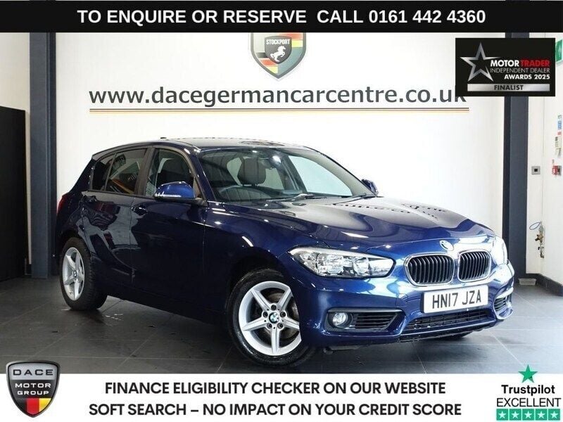Blue Used 2017 BMW 118 Basis Hatchback | £7,389 (Good price) - Image 1/4