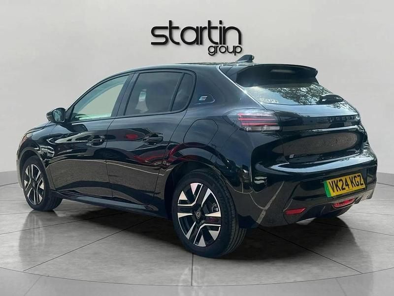Black Used 2024 Peugeot e-208 Allure Hatchback | £17,850 (A bit pricey) - Image 1/4