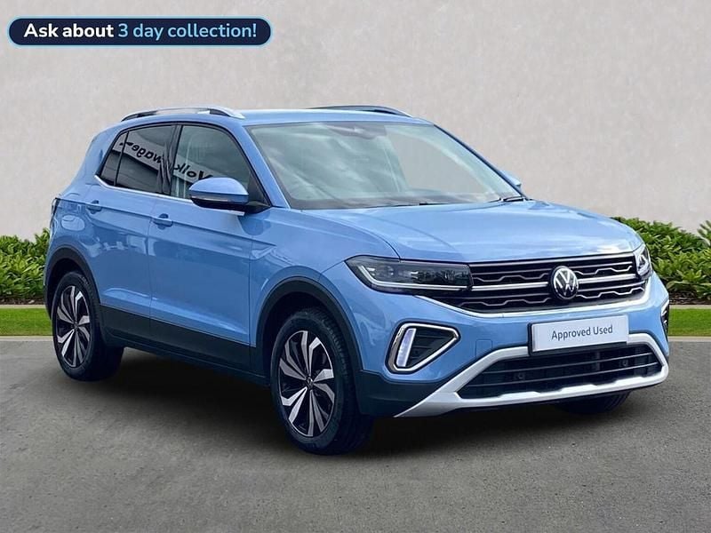 Blue Used 2024 VW T-Cross Style SUV | £22,271 (Fair price) - Image 1/4