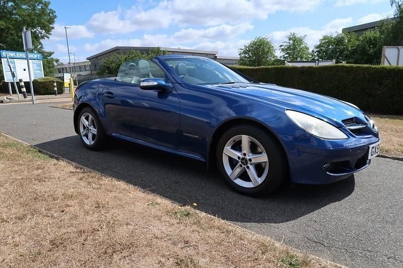 Blue Used 2007 Mercedes SLK200 Cabriolet | £2,495 (Good price) - Image 1/4