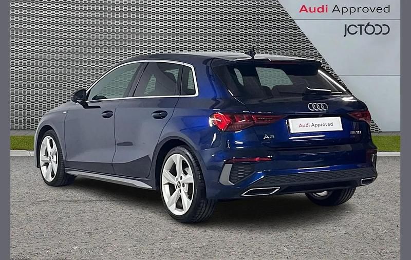 Used Audi A3 S-Line 150 HP (110 kW) 2022 Blue Sedan