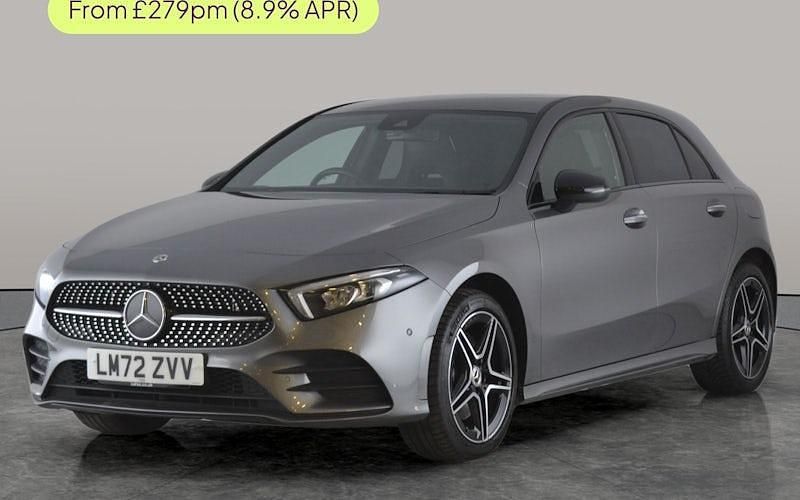 Used Mercedes A250 AMG line 218 HP (160 kW) 2022 Grey Hatchback