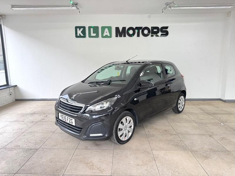 Black Used 2015 Peugeot 108 Active Hatchback | £2,995 (Fair price) - Image 1/4