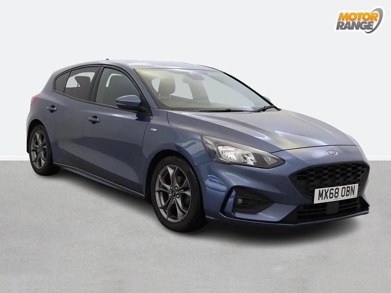 Used Ford Focus ST-Line 120 HP (88 kW) 2018 Blue Hatchback