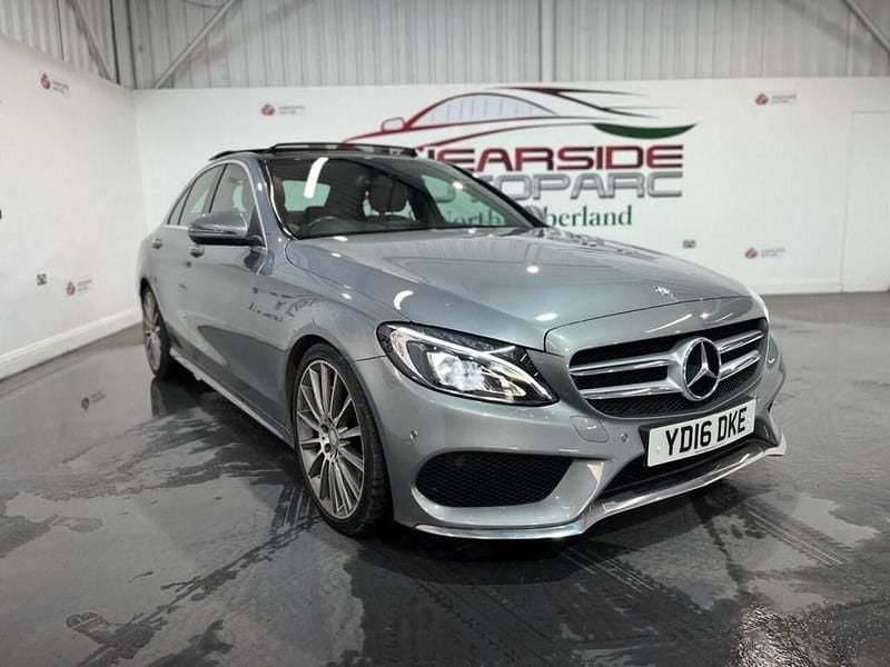 Silver Used 2016 Mercedes C220 AMG Line Premium Sedan | £15,299 (A bit pricey) - Image 1/4