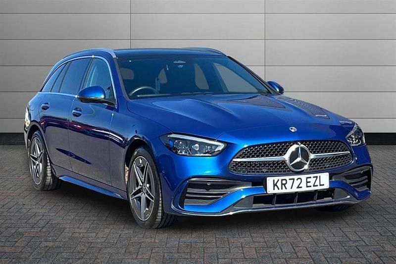 Used Mercedes C300e AMG Line Premium Plus 313 HP (230 kW) 2023 Spectral blue Estate