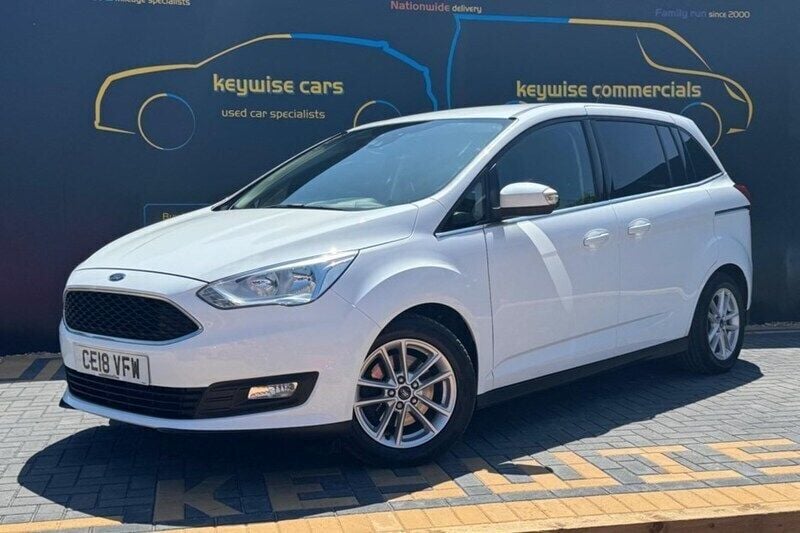 White Used 2018 Ford Grand C-Max Zetec MPV | £8,290 (Good price) - Image 1/1
