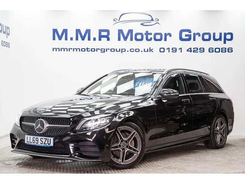 Używany Mercedes C220 AMG line 2019 Czarny Kombi