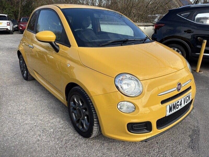 Yellow Used 2014 Fiat 500 S Hatchback | £4,695 (A bit pricey) - Image 1/4
