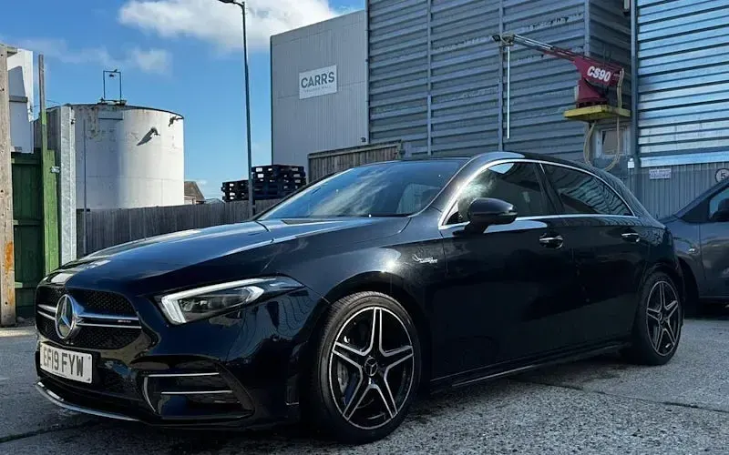 Used Mercedes A35 AMG Premium Plus 306 HP (225 kW) 2019 Black Hatchback