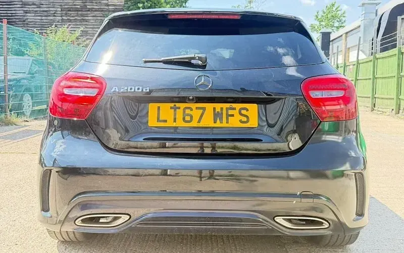 Used Mercedes A200 AMG line 136 HP (100 kW) 2017 Black Hatchback