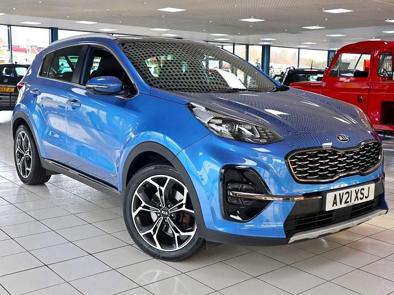 Blue flame Used 2021 Kia Sportage GT-Line S SUV | £19,989 (Good price) - Image 1/4