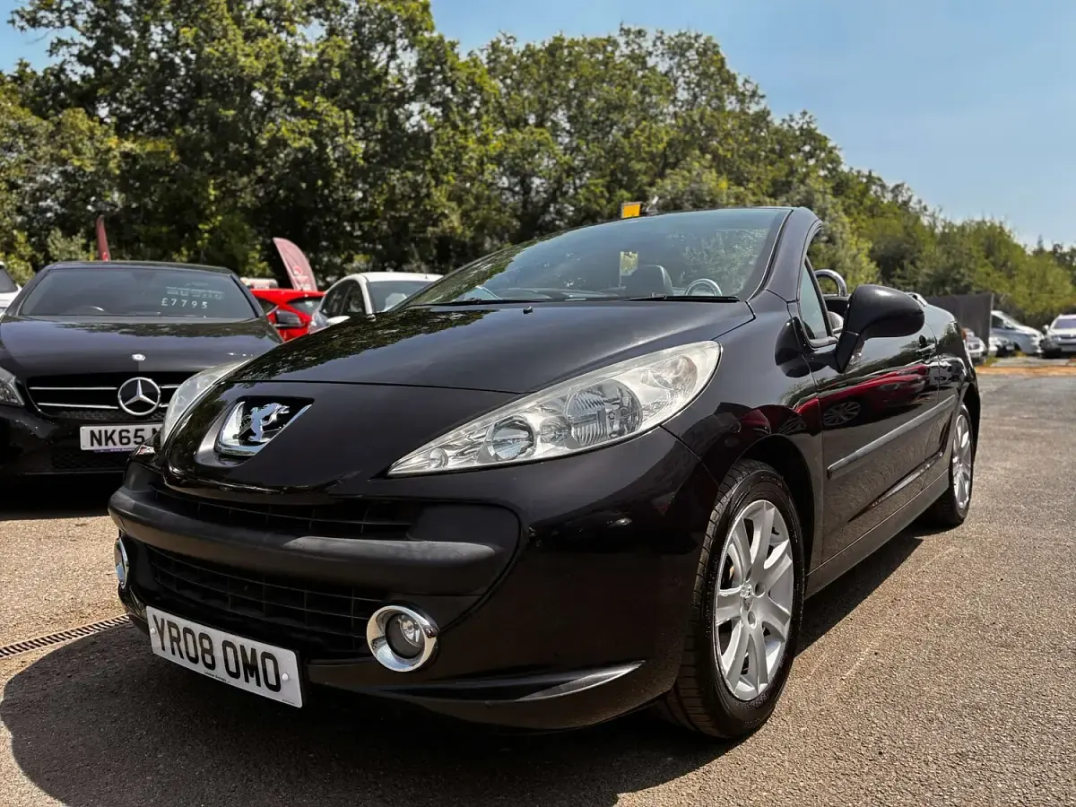 Used Peugeot 207 CC Sport 120 HP (88 kW) 2008 Black Cabriolet
