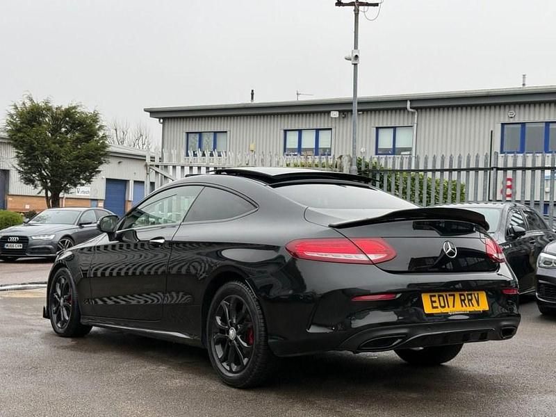 Used Mercedes C220 AMG Line Premium 170 HP (125 kW) 2017 Black Coupe