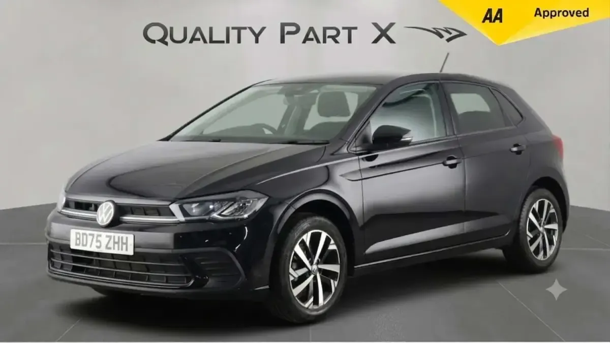 Used VW Polo Match 95 HP (69 kW) 2025 Black Hatchback