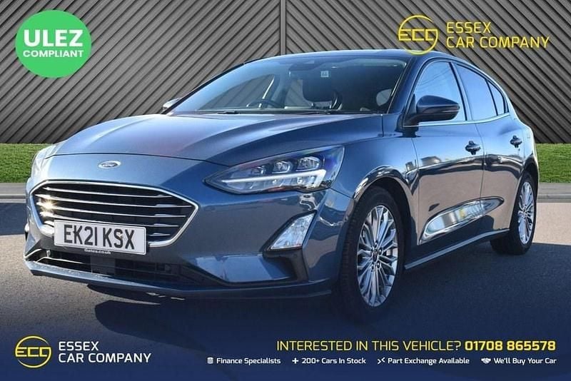 Blue Used 2021 Ford Focus Titanium X Hatchback | £12,495 (Fair price) - Image 1/4