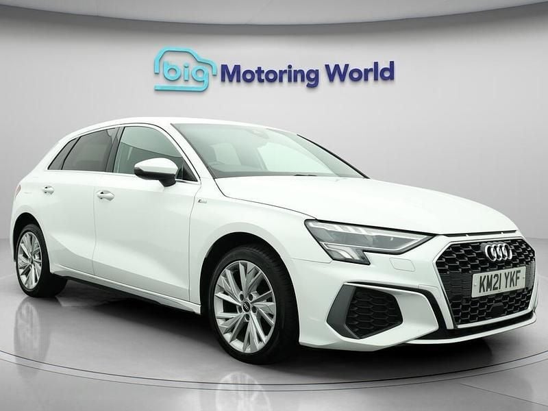 White Used 2021 Audi A3 e-tron S-Line Hatchback | £17,800 (Fair price) - Image 1/4