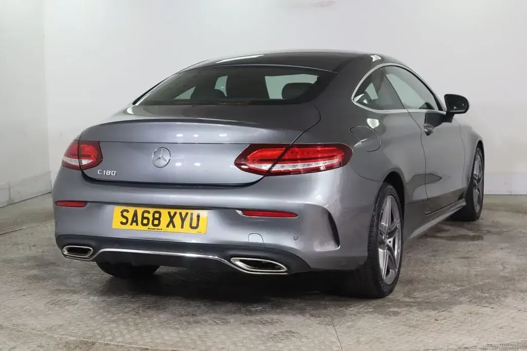 Used Mercedes C180 AMG line 2018 Grey Coupe