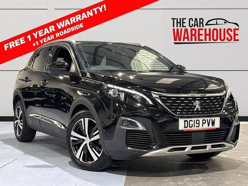 Black Used 2019 Peugeot 3008 GT-line Hatchback | £12,999 (Fair price) - Image 1/4