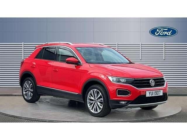 Red Used 2021 VW T-Roc SEL SUV | £20,685 (Fair price) - Image 1/4