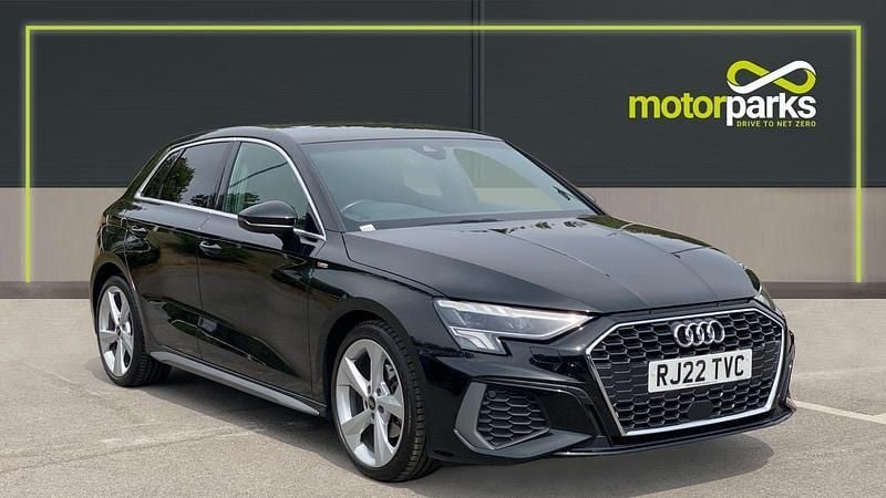 Black Used 2022 Audi A3 S-Line Hatchback | £21,300 (Fair price) - Image 1/4