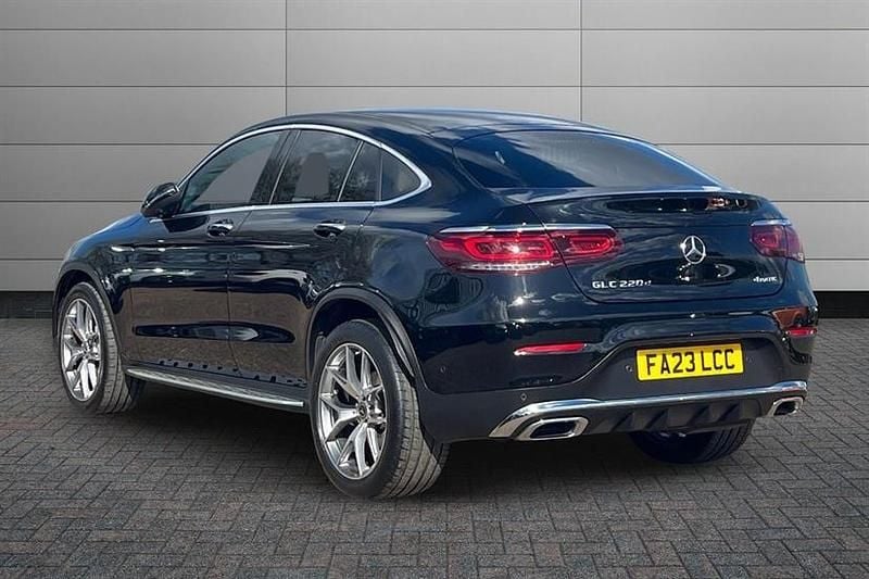 Used Mercedes GLC220 AMG line 194 HP (142 kW) 2023 Obsidian black Coupe