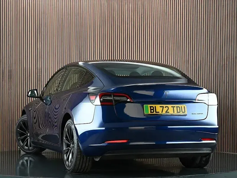 Used Tesla Model 3 Long Range AWD 366 kW (498 HP) 2023 Blue Sedan