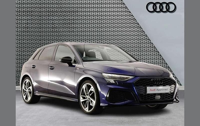 Used Audi A3 Black Edition 147 HP (108 kW) 2024 Blue Hatchback