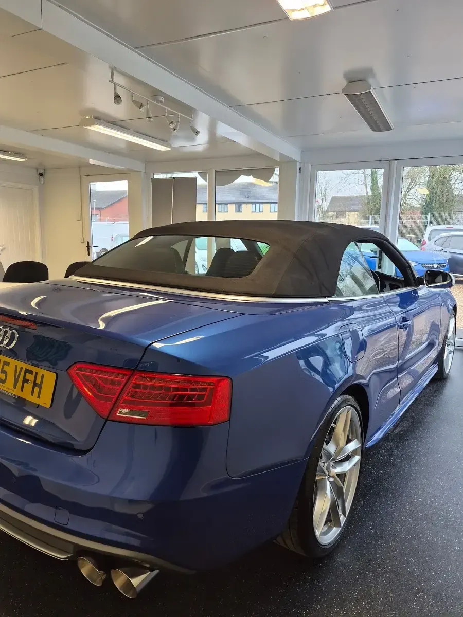 Used Audi A5 Cabriolet Advanced 500 HP (367 kW) 2015 Blue Cabriolet