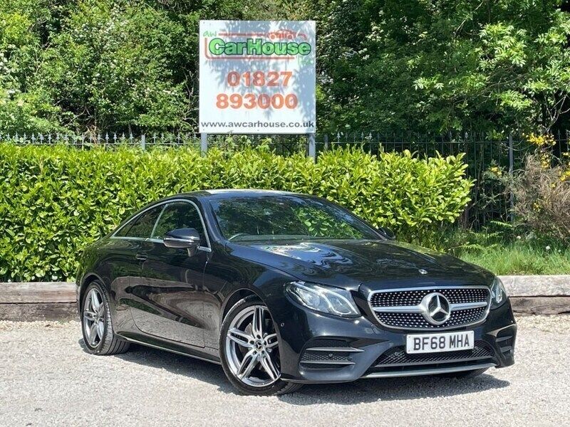 Black Used 2018 Mercedes E220 AMG line Coupe | £15,799 (Good price) - Image 1/4
