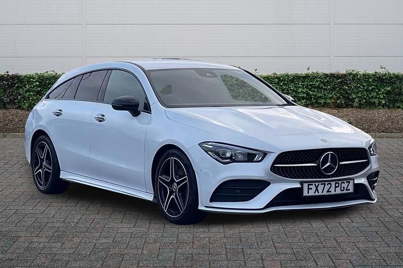 Digital white metallic Used 2022 Mercedes 220 AMG Line Premium Estate | £23,848 (Super price) - Image 1/4