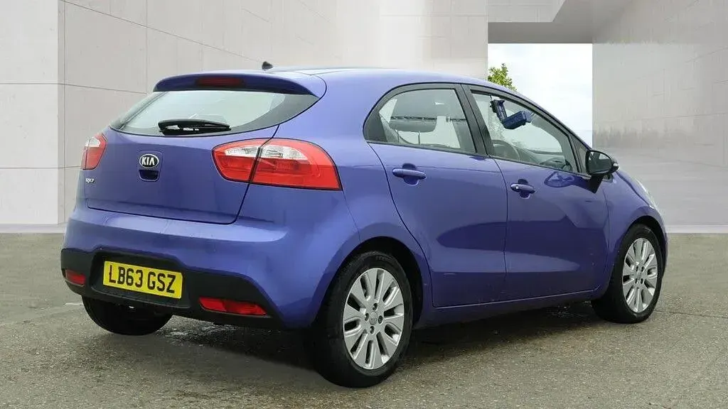 Used Kia Rio 2014 Blue Hatchback