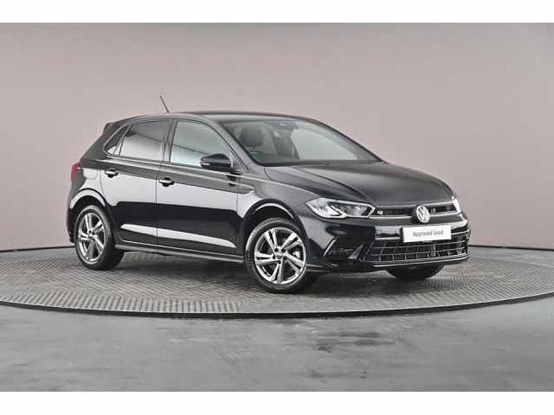 Black Used 2024 VW Polo R-line Hatchback | £20,986 (Fair price) - Image 1/4