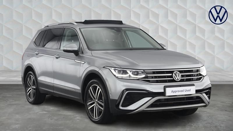Silver Used 2022 VW Tiguan Allspace Elegance SUV | £26,197 (Good price) - Image 1/4