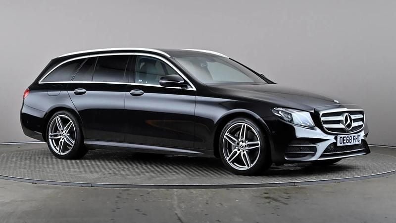 Black Used 2018 Mercedes E200 AMG Line Premium Estate | £18,998 (Fair price) - Image 1/4