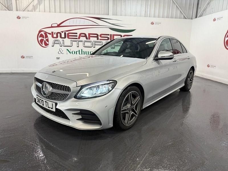 Used Mercedes C220 AMG Line Premium 194 HP (142 kW) 2020 Silver Sedan