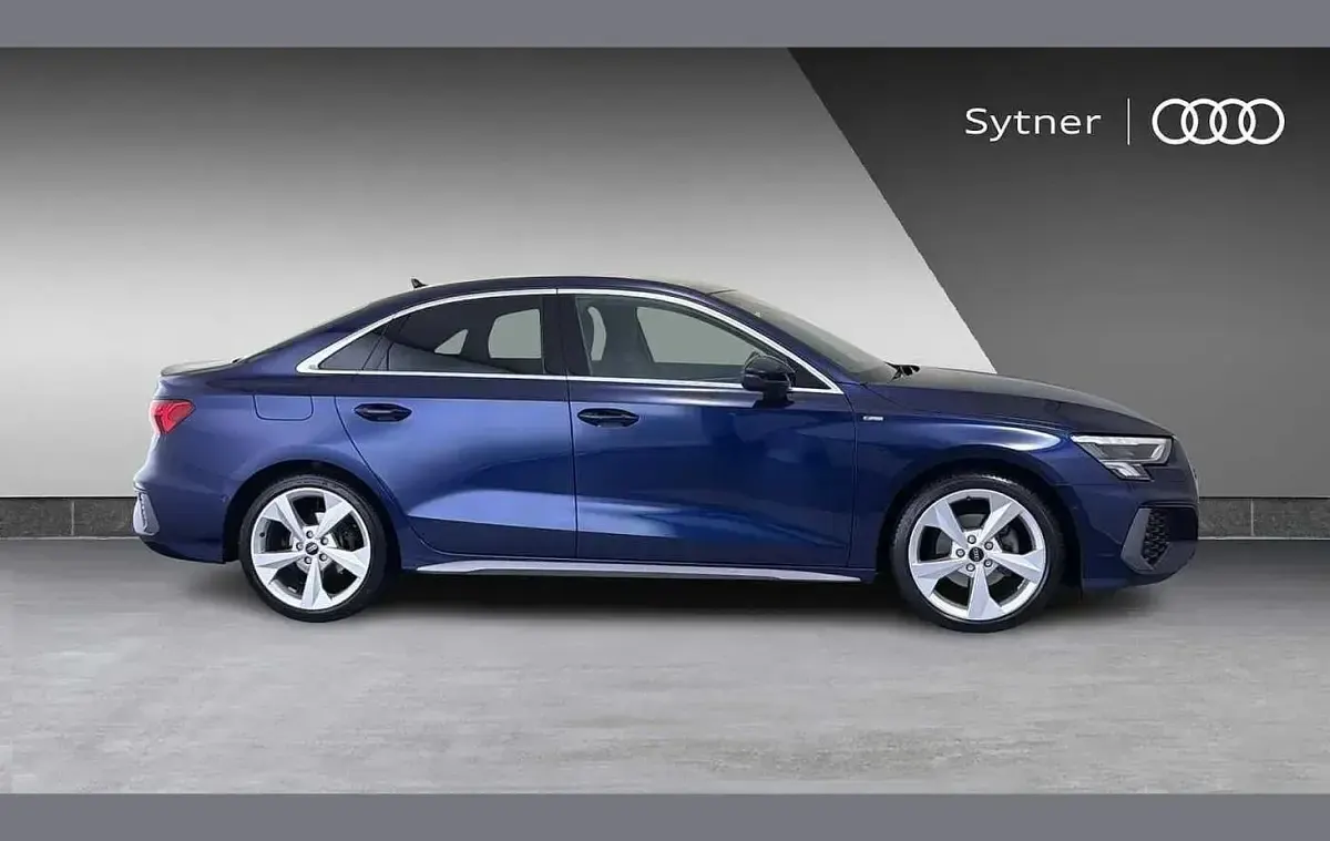 Used Audi A3 S-Line 147 HP (108 kW) 2023 Blue Sedan