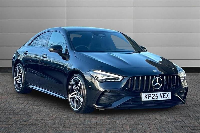 Cosmos black Used 2025 Mercedes CLA35 AMG Premium Sedan | £39,850 (A bit pricey) - Image 1/4
