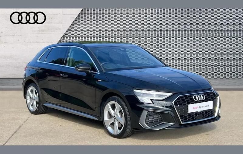 Black Used 2024 Audi A3 e-tron S-Line Hatchback | £26,590 (Fair price) - Image 1/4